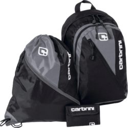 Carbrini - 3 Piece Backpack Set - Black